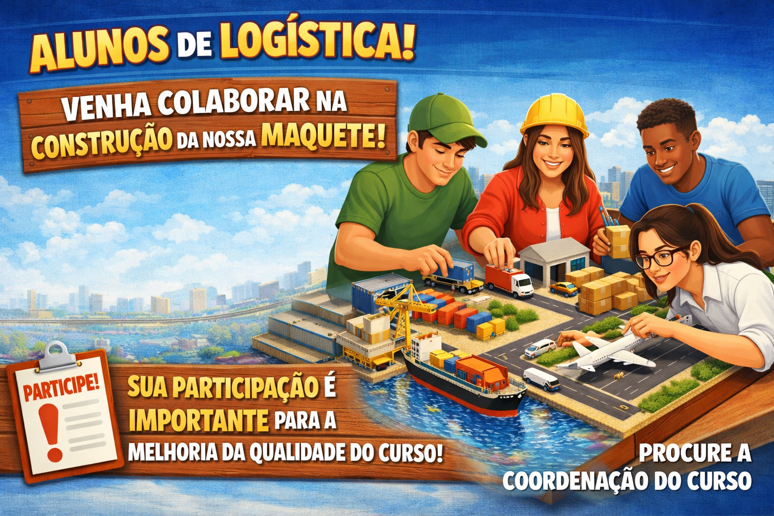 Construção de Maquete Logística: Convite aos Alunos do Curso de Logística