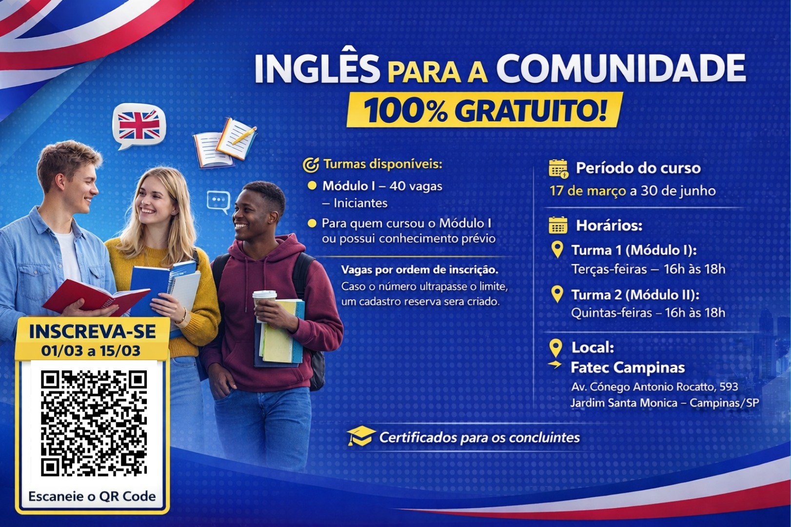 Inglês para comunidade