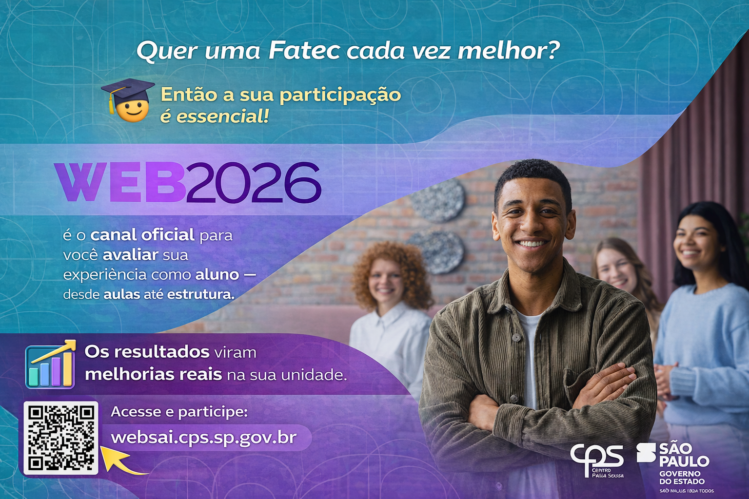 Quer uma Fatec cada vez melhor? Participe do WebSai 2026!