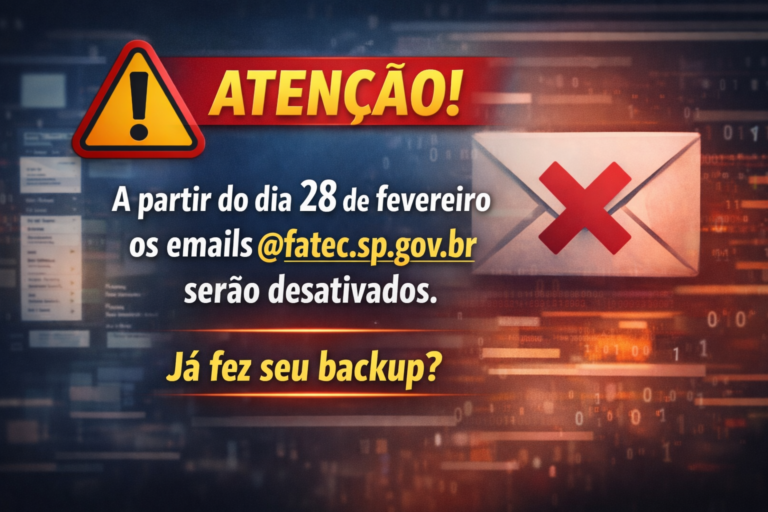 Desativação do email @fatec.sp.gov.br